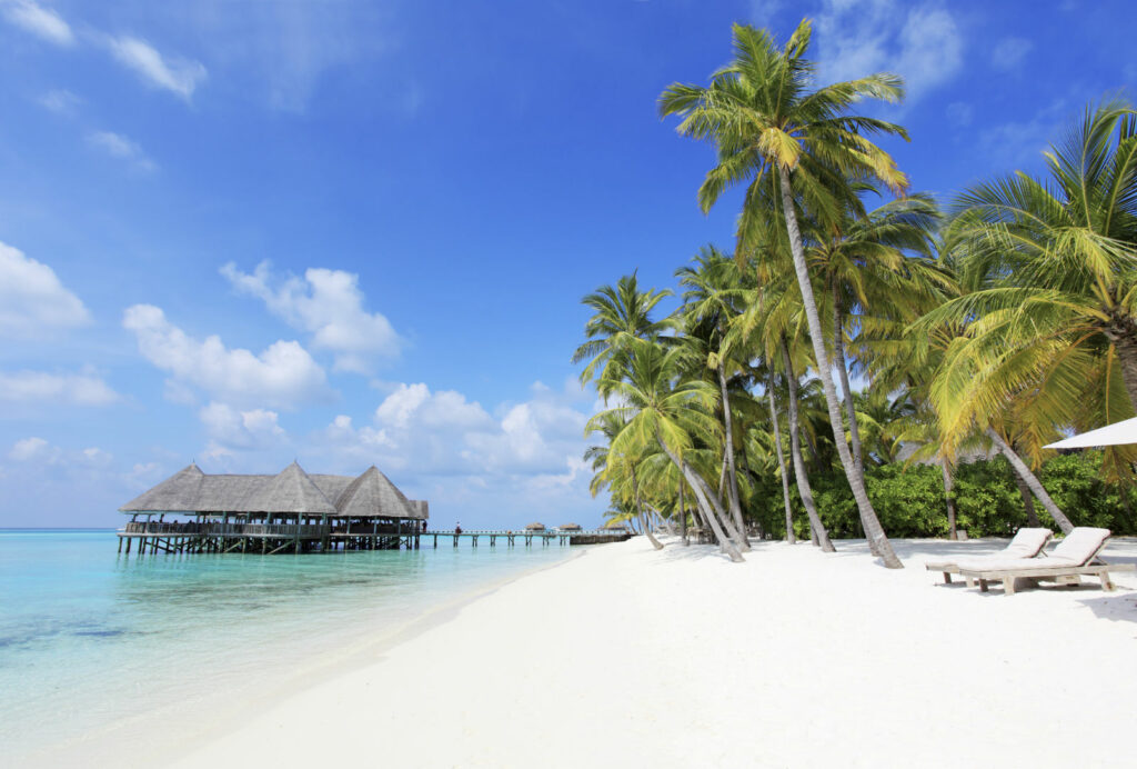 Maldives en hiver, villas sur pilotis