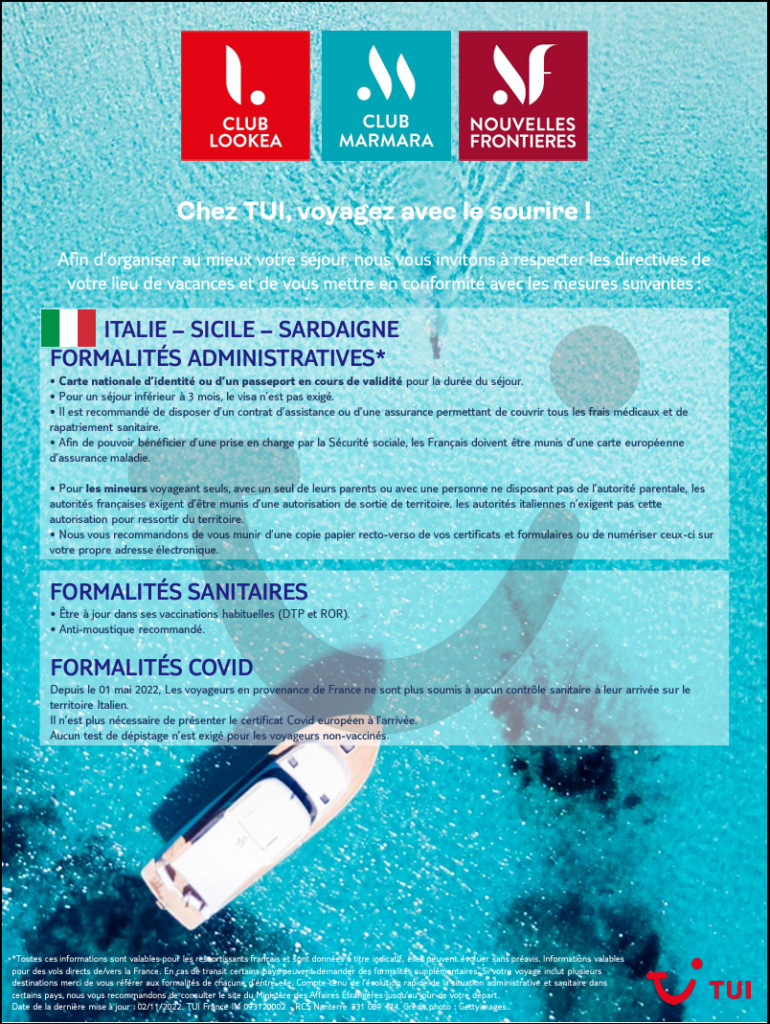 PDF formalités Italie 