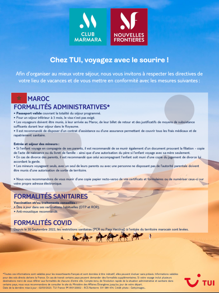 PDF formalités Maroc 