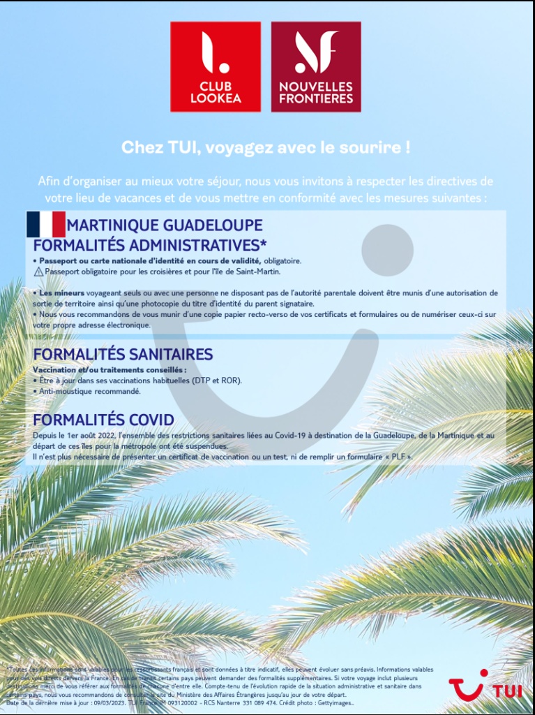 PDF formalités Martinique