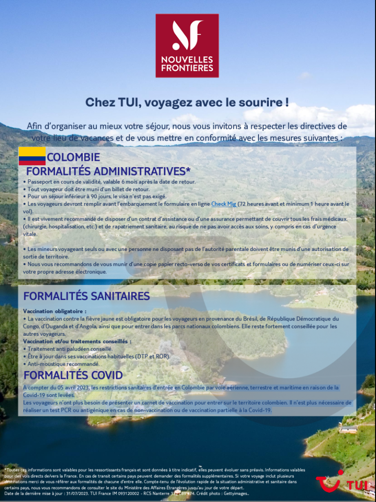 PDF formalités Colombie 