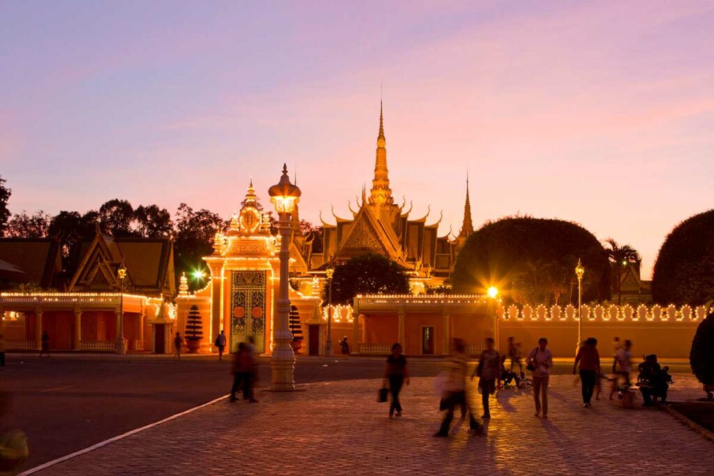 Partir en décembre au Cambodge : le palais royal de Phnom Penh