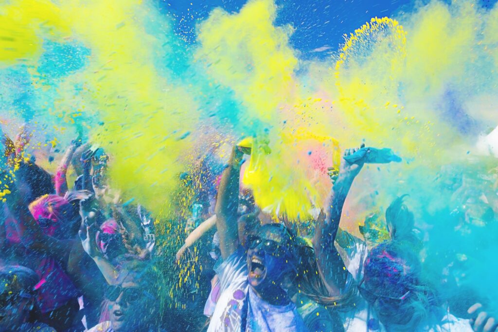 fête de peinture, Zante