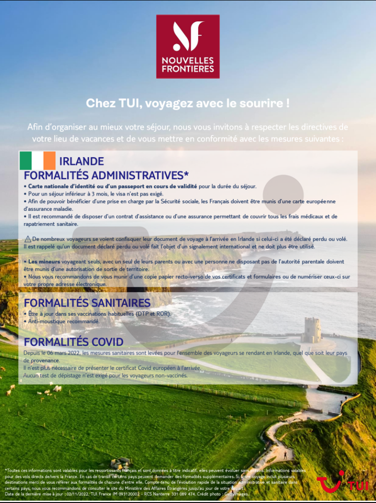PDF formalités Irlande