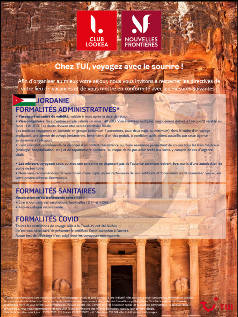 PDF formalités Jordanie