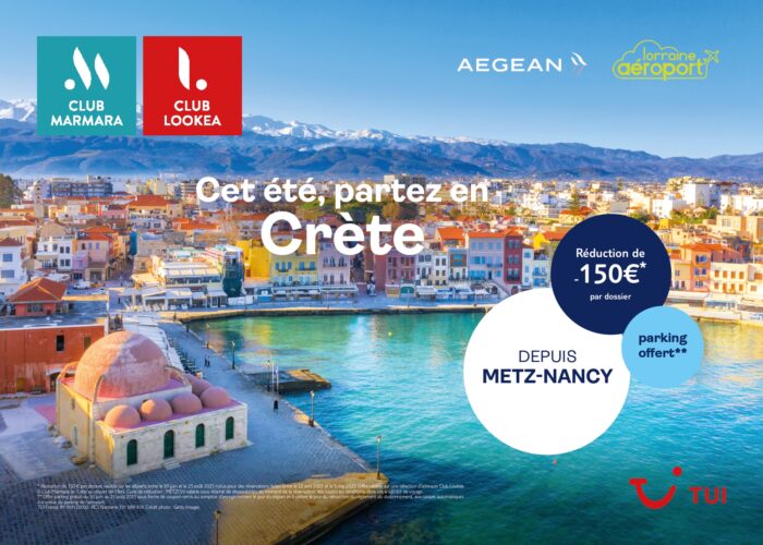 Crète depuis Lorraine Aéroport