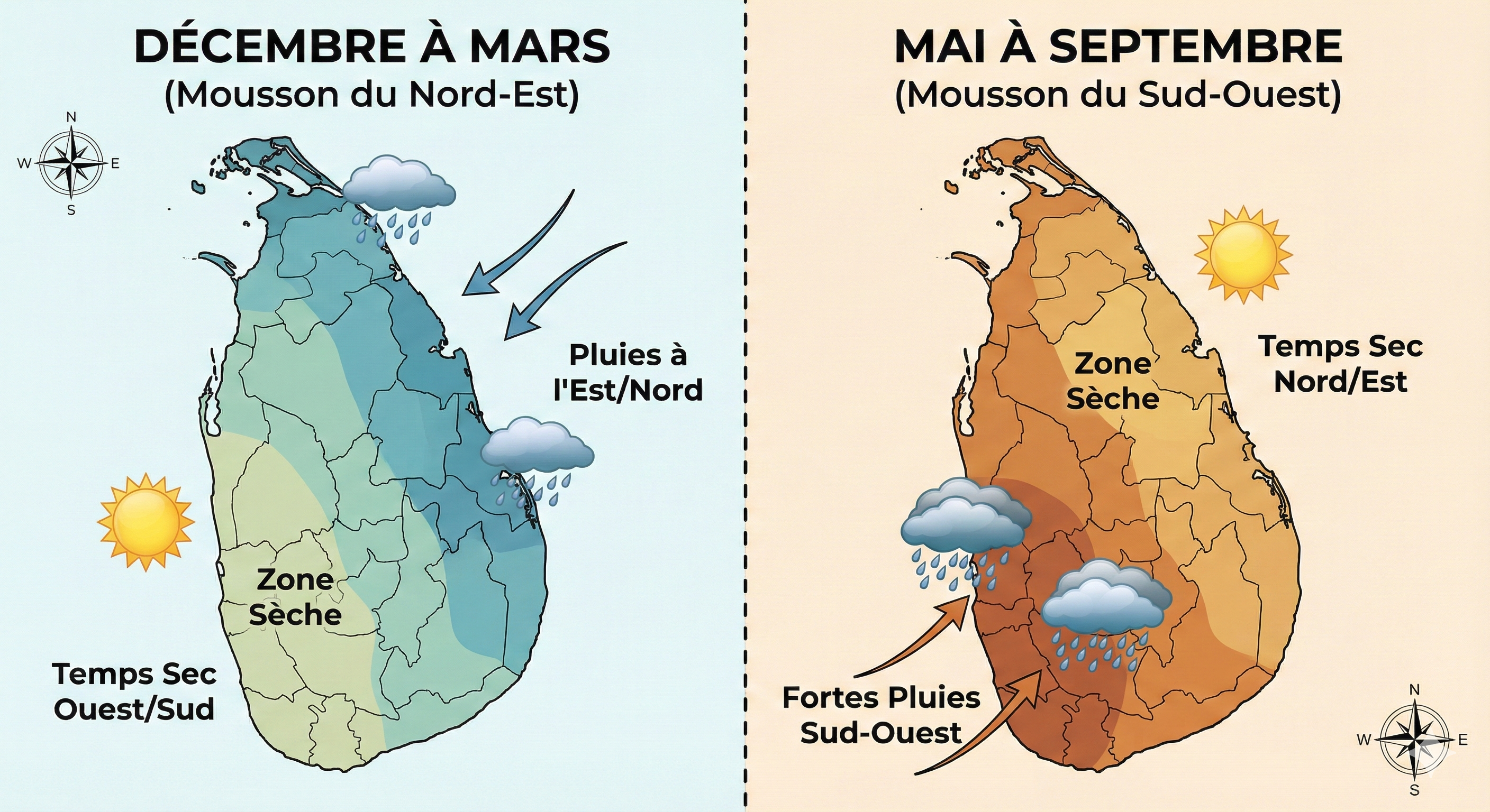quand partir au sri lanka